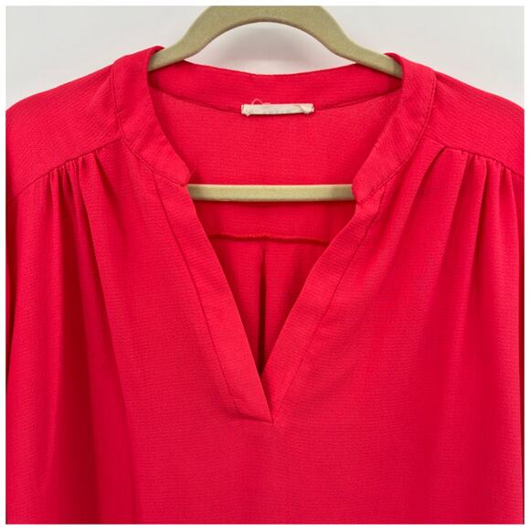 Entro Womens Pink Short Sleeve Tunic Top XXL Casual Barbiecore Y2K Cottage - Picture 2 of 11